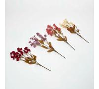 Homescapes Set Of 4 Artificial Multi-Coloured Handcrafted Nemesia Seventh Heaven Flower Stems, 41 Cm
