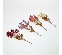 Homescapes Set Of 4 Artificial Multi-Coloured Handcrafted Nemesia Seventh Heaven Flower Stems, 41 Cm