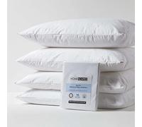 HOMESCAPES Set of 4 Waterproof Pillow Protectors Hypoallergenic Anti Dust Mite Washable 48 x 74 cm Pillow Covers Oeko-Tex Certified Soft & Breathable with Zip Closure