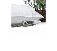 HOMESCAPES Set of 2 Dried Lavender Pouches Refill for Aromatherapy Lavender Pillow 100% Cotton Pouches, 10 x 10 cm