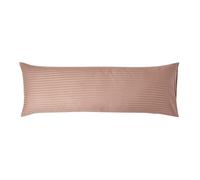 (Body - 48 x 136 cm, Taupe Beige) Egyptian Cotton Satin Stripe Pillowcase 330 Thread Count