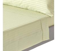 Egyptian Cotton Satin Stripe Flat Sheets 330 TC 500 Thread Count Equivalent