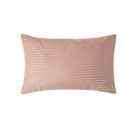 Homescapes Egyptian Cotton Satin Stripe Housewife Pillowcase 330 TC in Taupe Homescapes Taupe