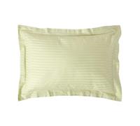 Homescapes Egyptian Cotton Satin Stripe Oxford Pillowcase 330 TC in Green Homescapes Green