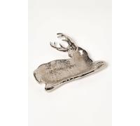 Homescapes Silver Reindeer Decorative Tray & Bowl