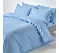 Homescapes Single Blue Egyptian Cotton Duvet Cover Set 200 TC