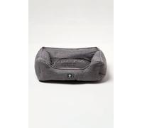 Homescapes Small Dog Bed Woven Favourite Pet Bed In Grey Grey