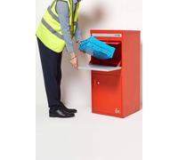 Homescapes Smart Parcel Box® Extra Large Front Access Secure Delivery Box In Red Red