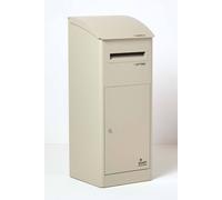 SMART PARCEL BOX™ Extra-Large Slanted Top Front Access Secure Delivery Box Homescapes Natural One Size