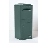 Homescapes Smart Parcel Box® Large Curved Top Front Access Secure Delivery Box In Green Green One Size