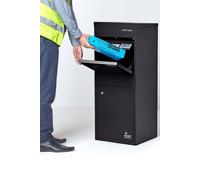 Homescapes Large Front & Rear Access Black Smart Parcel Box