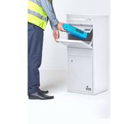 Homescapes Smart Parcel Box® Large Front Access Secure Delivery Box In White White One Size