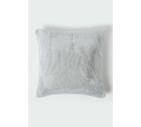 Homescapes Soft Touch Faux Fur Cushion 46 X 46 Cm In Grey Grey One Size