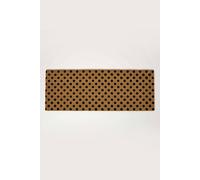 Homescapes Spotted Coir Double Door Mat Runner 120 X 45 Cm In Brown Brown 45cm x 120cm