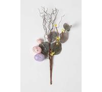 Homescapes Spring Easter Egg And Eucalyptus Pick In Purple Purple One Size