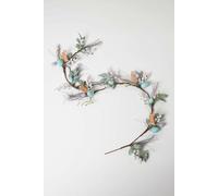 Homescapes Spring Easter Egg And Olive Leaves Garland In Blue Blue