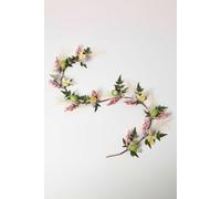 HOMESCAPES Handmade Easter Garland for Mantle Door Spring Decor, Easter Garland with Easter Egg, Foliage, Berries and Hen, Spring Garland (140 cm, 1 Pc)