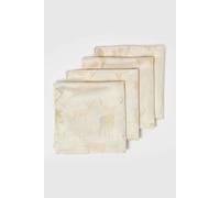 Homescapes Stag Christmas Napkins, Set of 4 in Gold Homescapes Gold