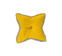 Homescapes Star Floor Cushion Soft Cotton, Comfy & Oeko-Tex® Certified In Yellow Yellow One Size