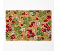 Homescapes Strawberry Non-Slip Coir Doormat