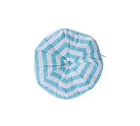 Homescapes Stripe Pleated Round Floor Cushion In Blue Blue