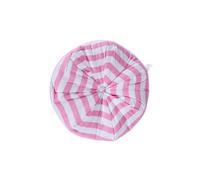 (Pink) Stripe Pleated Round Floor Cushion