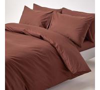 Homescapes Super King Size Chocolate Brown Egyptian Cotton Duvet Cover Set 200 TC