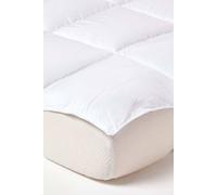 Homescapes Super Microfibre Mattress Topper in White | Size: Double Homescapes White Double