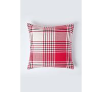 (Red, 45 x 45 cm) Tartan Pattern Cushion Cover