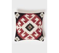 Homescapes Homescpaes Tawa Handwoven Traditional Red & Black Kilim Cushion 45 X 45 Cm