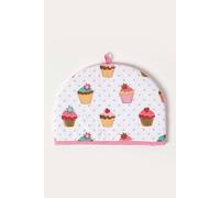 HOMESCAPES Double Design Tea Cosy Cup Cakes Muff Teapot Warmer 100% Cotton