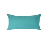 HOMESCAPES Teal Pure Egyptian Cotton Euro Size Pillowcase 40 x 80 cm 200 TC 400 Thread Count Percale Equivalent Pillow Case with Zip