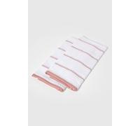 Homescapes Terracotta Cotton Tea Towel Set Of Two Terracotta One Size