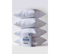 Homescapes Terry Towelling Waterproof Pillow Protectors 65 x 65 cm, Pack of 4 in White | Size: 65 x 65 cm Homescapes White 65 x 65 cm