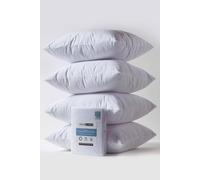 Homescapes Terry Towelling Waterproof Pillow Protectors 65 X 65 Cm, Pack Of 4 In White White One Size