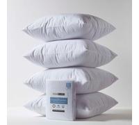 HOMESCAPES Terry Towelling Waterproof Pillow Protectors Pack of 4 - 80 x 80 cm