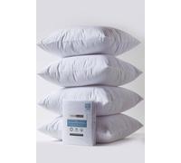 Homescapes Terry Towelling Waterproof Pillow Protectors 80 X 80 Cm, Pack Of 4 In White White One Size