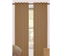 Homescapes Thermal Blackout Eyelet Curtain Pair In Brown Brown