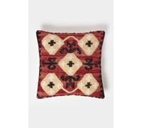 Homescapes Tirana Handwoven Traditional Red Kilim Cushion Red 45cm x 45cm
