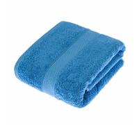 HOMESCAPES Cobalt Blue Turkish Cotton Bath Towel Super Soft Thick & Absorbent 500 GSM Towel Heavy Weight for everyday Luxury