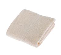 HOMESCAPES Turkish Cotton Face Towel Flannel Cream Very Soft and Absorbent, 500 GSM Heavy Weight for everyday Luxury