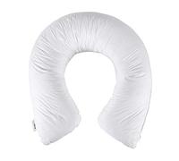 HOMESCAPES U Shaped Pregnancy Pillow Goose Feather & Down Filling and 100% Cotton Cover- Ideal Nursing, Maternity Support Body Pillow RDS Certified.