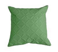 Homescapes Ultrasonic Quilted Embossed Cushion Cover in Green | Size: 40 cm x 40 cm Homescapes Green 40 cm x 40 cm