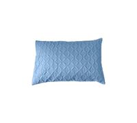 Homescapes Ultrasonic Quilted Embossed Cushion Cover in Blue | Size: 50 cm x 75 cm Homescapes Blue 50 cm x 75 cm