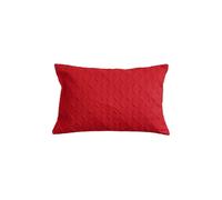Homescapes Ultrasonic Quilted Embossed Cushion Cover In Red Red