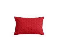 Ultrasonic Quilted Embossed Cushion Cover Homescapes Red 80cm x 80cm
