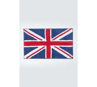 HOMESCAPES 100% Cotton Washable Tufted Bath Mat Union Jack - 45 x 75 cm