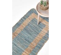 Homescapes Veranda Grey And Nude Hemp Chindi Hall Runner, 66 X 200 Cm Grey 66cm x 200cm