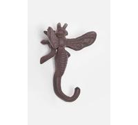 HOMESCAPES Cast Iron Bumble Bee Wall Hook Decorative Vintage Style Metal Hanger Coat Hook for Indoor & Outdoor Garden Use