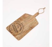 Homescapes Vintage Wooden Cutting Board Cheese Appetizer Board in Natural Homescapes Natural